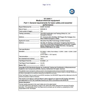 Shenzhen Pray-med Technology Co.,Ltd Certifications