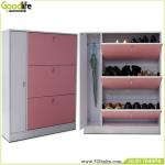 Buy cheap Pink Adjustable Wooden Shoe Rack Cabinet With Umbrella Storage Cabinet from wholesalers