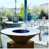Buy cheap Outdoor Charcoal Smoker Corten Steel BBQ Grill 10mm Thick With Circle Plancha from wholesalers