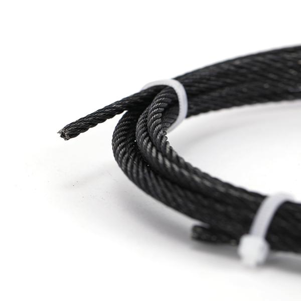 Buy cheap High Tensile Strength Stainless Steel Wire Rope All Black For Wire Use from wholesalers