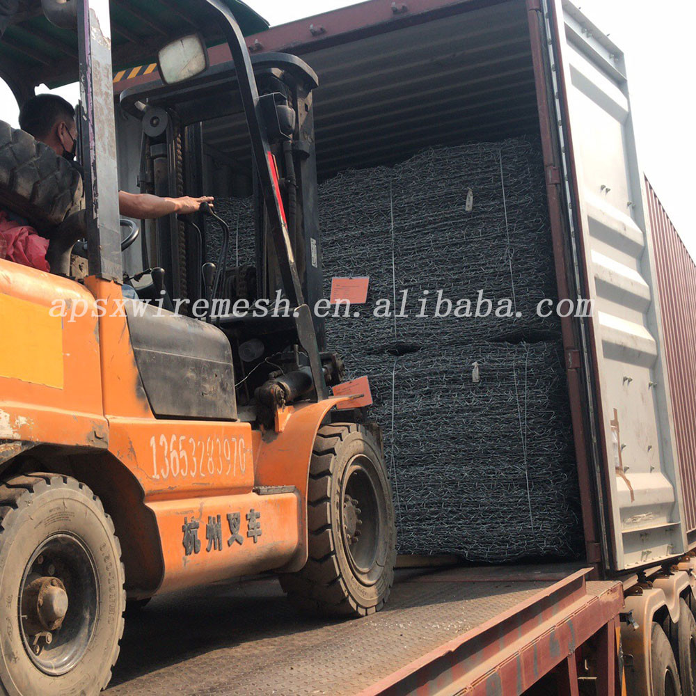 Pvc Coated Galvanized 2mm Gabion Wall Retaining Wall Hexagonal Wire Mesh