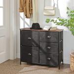 Chest of Drawers for Bedroom, Unique Design Storage Dresser, Dresser with Fabric