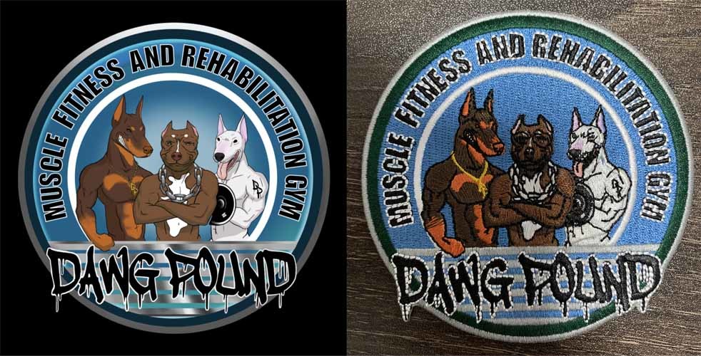 Merrowed Iron On Embroidered Patches Badges Cotton Metal Thread Material