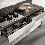 Custom House High Standard Luxury Kitchen Smart White Wall Cabinet Display