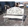 Buy cheap Rattan White Cast Iron Table And Chairs / Antique Metal Outdoor Armchair from wholesalers