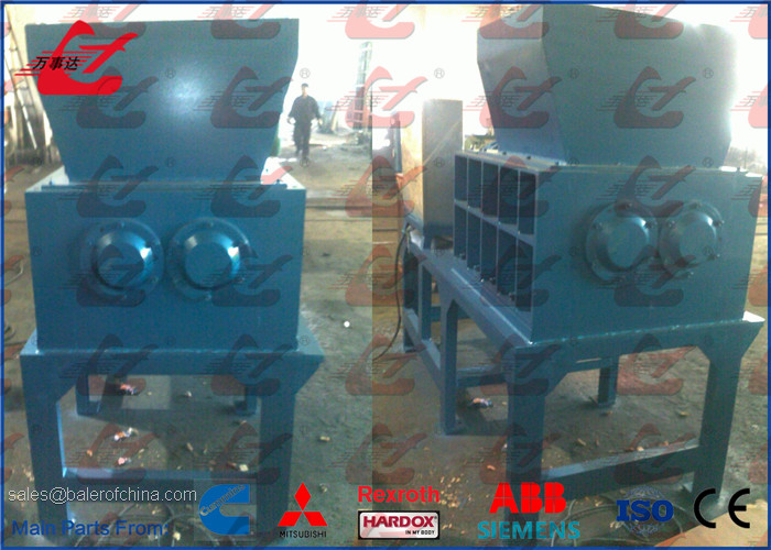 Light Metal Scrap Shredder Machine , Copper Wire Shredder Machines Long Span Life