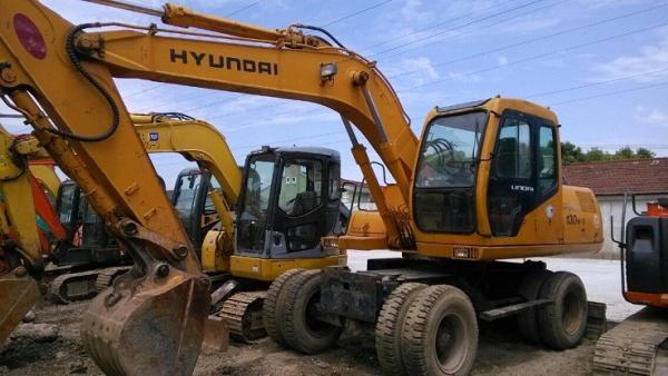 Buy cheap Used Hyundai Wheel Excavator HYUNDAI 130-5 Wheel Excavator FOR SALE from wholesalers