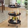 Buy cheap 3 Tier Plastic Kitchen Vegetable Rack Storage Cart Household from wholesalers