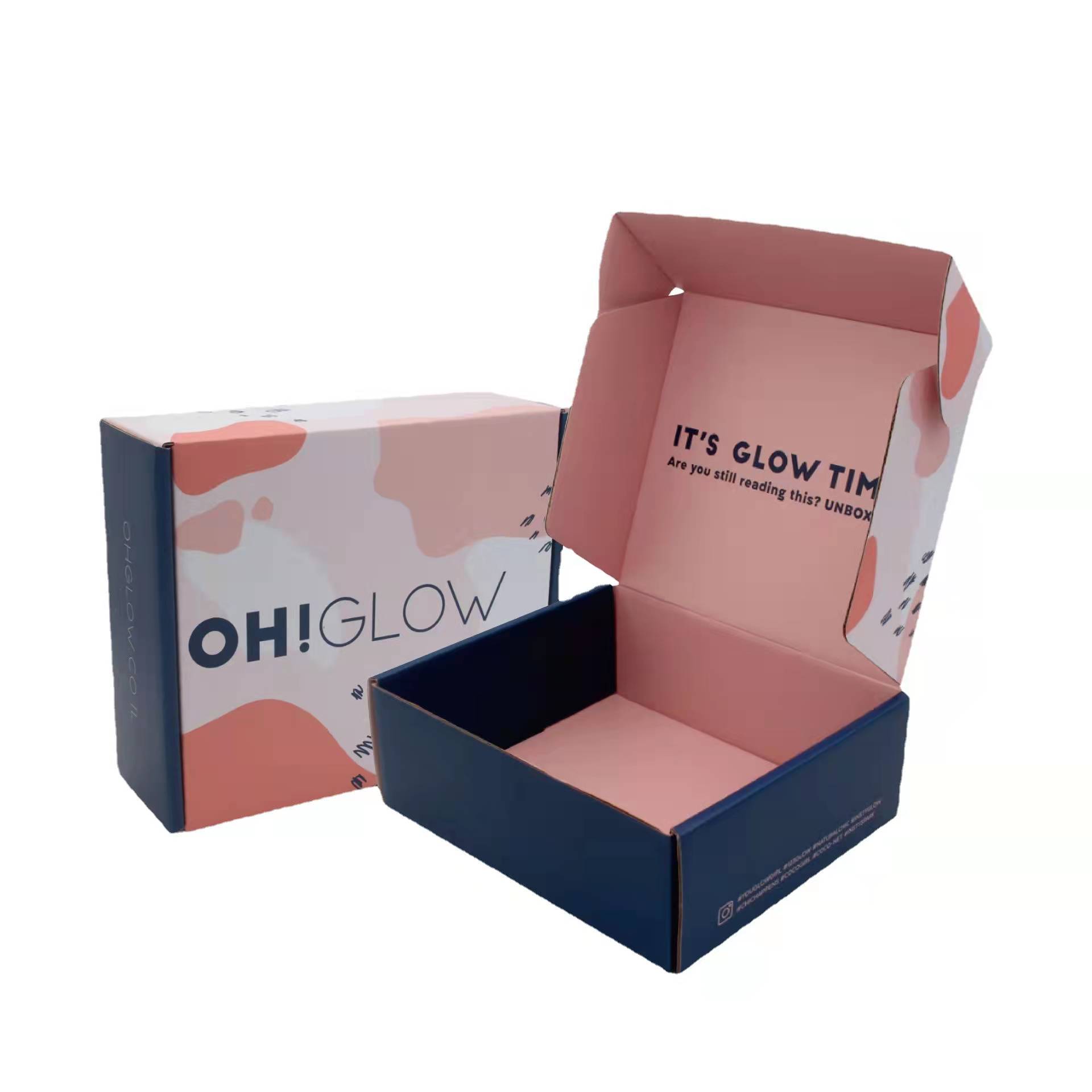Eco Friendly Cardboard 8x8x3 Mailer Box Shipping Packaging For Garment Shoes
