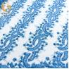 Buy cheap Embroidered Bead Handmade Lace Fabric 140cm Width With Pearls from wholesalers