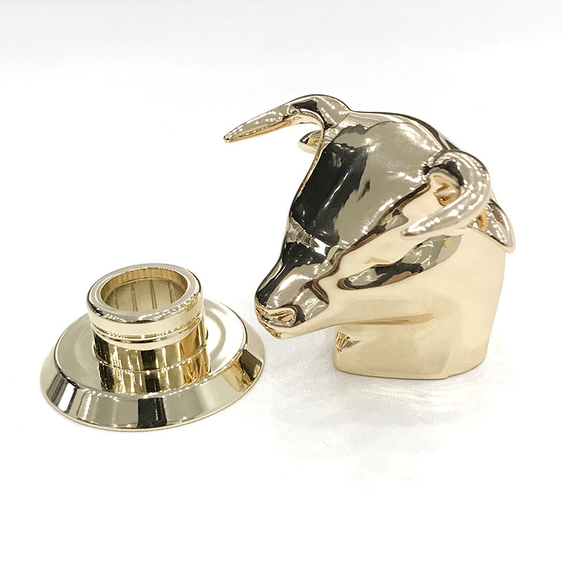 Customized Zamac Perfume Cap 46*49*45mm For Bottle Packing Blister Carton Box
