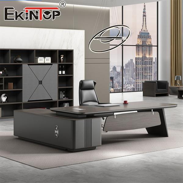 Buy cheap Commercial Style Brown Office Desk Furniture Bespoke Desk from wholesalers