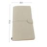 Buy cheap Beige A6 PU Leather Notebook Rubber Band Journal 100gsm 12x20cm from wholesalers