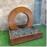Buy cheap Led Light Corten Steel Water Feature For Garden from wholesalers