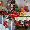 Buy cheap Christmas Stockings Set of 5, Large 18' Xmas Stockings Fireplace Hanging Stockings with Plush Cuff, Santa Snowman Reind from wholesalers