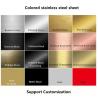 Buy cheap Factory Price 304 304l 0.3-3mm Color Stainless Steel Decorative Sheet Rose Gold Stainless Steel Sheet from wholesalers
