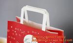 white craft paper rope handle paper shopping bags wholesale, high quality retail