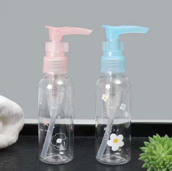 Buy cheap Transparent PET Pump Travel Bottle For Shampoo And Shower Lotion from wholesalers