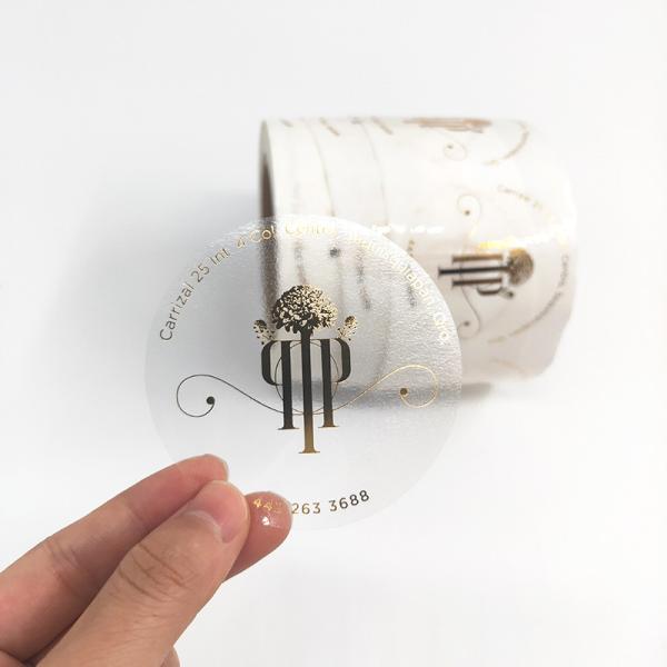 Buy cheap Clear Plastic Cosmetic Transparent Vinyl Sticker Paper Printing from wholesalers