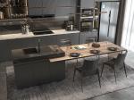 Kitchen Cabinet With E0 Grade Material And For Apartment Particle Board Door