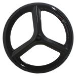 New 700c 3k/matt tri-spokes carbon clincher wheel with 66mm for road bicylce