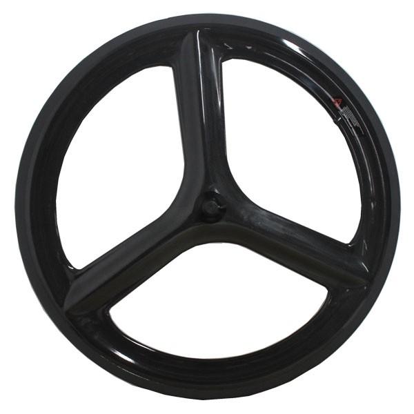 New 700c 3k/matt tri-spokes carbon clincher wheel with 66mm for road bicylce