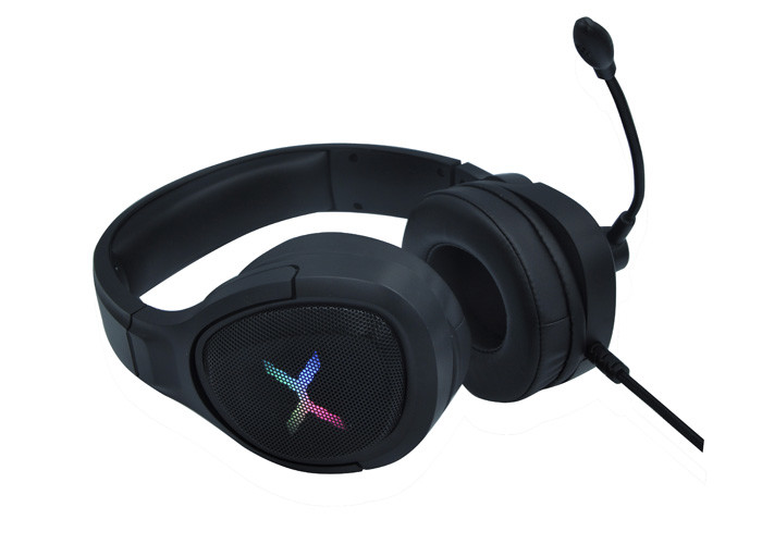 POK Plastic RGB Gaming Headset Cool Light With Microphone Headphone