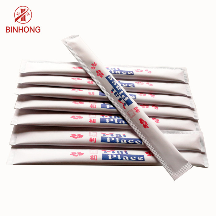 Eco Frindly Natural Bamboo Chopsticks Sushi Stick With Paper Package