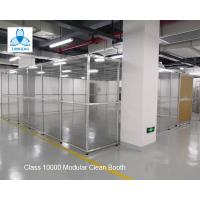 Buy cheap Class 10000 FFU Clean Room Equipment Aluminum Structure With Sliding Doors / product