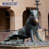 Buy cheap Large Animal Bronze Pig Sculpture Outdoor With Letter Design from wholesalers