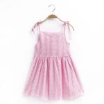 New baby girls summer children's clothing sleeveless dress linen cotton newborn