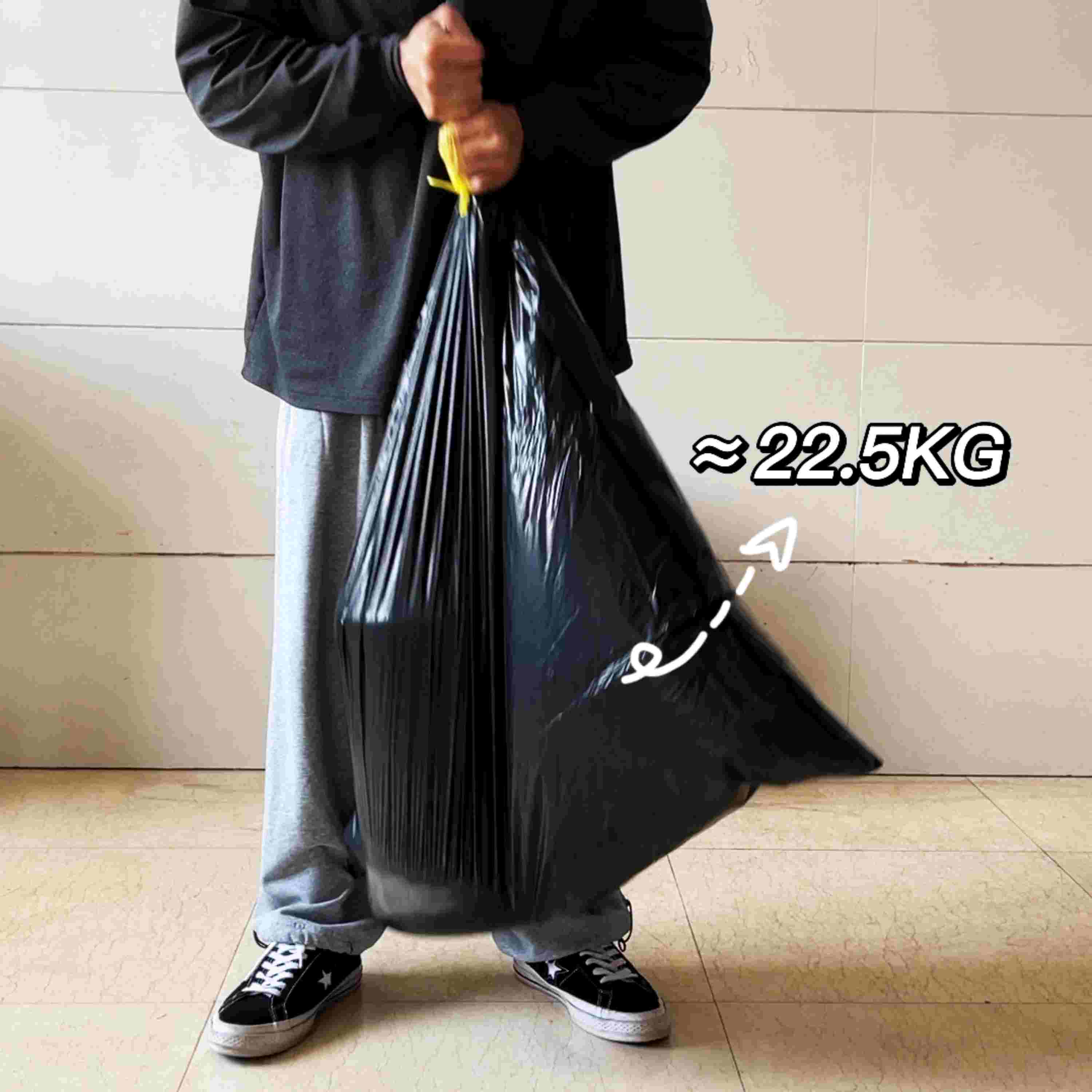 Food Packaging Made Easy with This Drawstring Garbage Bag Durable and Portable Design