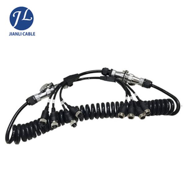 Buy cheap Truck Rear View Camera System Truck Trailer Coiled Cable , Waterproof 7 Pin Cable from wholesalers