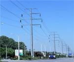 110KV Steel Tubular Pole Hot Dip Galvanized Electrical CO2 Welding Standard