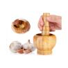 Buy cheap 100% Natural Bamboo Mortar And Pestle Set Antimicrobial Customized Size from wholesalers