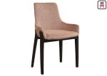 Modern Minimalist Wood Restaurant Chairs Nordic Fabric Seats W43 * D41 * H80cm