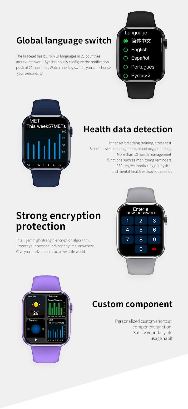 Android Compatible Hw56 Plus Smartwatch Series 6 Wearfit PRO