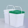 Buy cheap 5L 10L 16L 25L Orange Square Plastic Bucket PP Material for Supermarket Food Storage from wholesalers