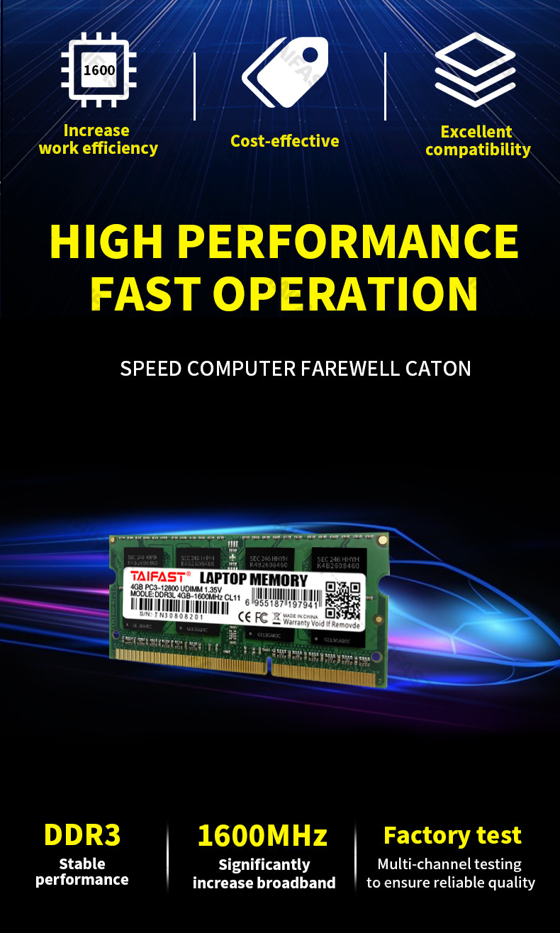 So Dimm 8GB DDR3 Memory Ram 1600mhz 240pin For Laptop Notebook Rosh