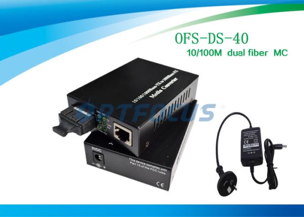 Quality Gigabit Media Converter SM 10 / 100M 1310nm 40Km SC , External Power for sale