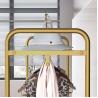 Buy cheap Factory Custom Color Size Gold Clothing Rack Modern Boutique Display Rack Gold Display Rack from wholesalers