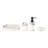 Buy cheap 4pcs Marble Bathroom Accessories Set With White Round Shape from wholesalers