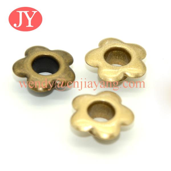 Buy cheap jiayang wholesale price Glossy gold precision banner iron eyelets and grommets from wholesalers