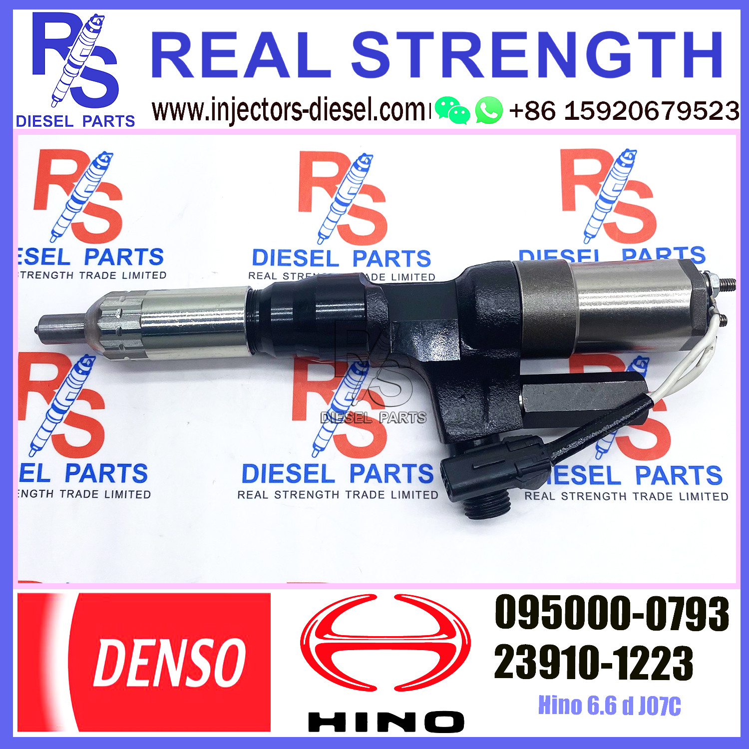 Common Rail Diesel Nozzle Injectors 095000-0792 095000-0793 095000-0794 For HINO 23910-1222 23910-1223 S2391-01223