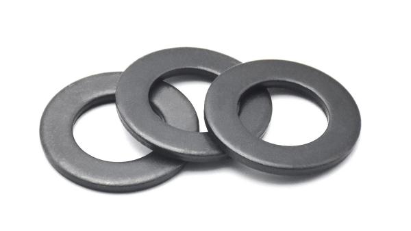 Buy cheap Carbon Steel Q235 Blacked DIN 125 Flat Washer Hardness 140HV 200HV from wholesalers