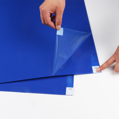 Entrance Door Dust Clean Pad 18*36inch Blue White 30 layer 3.5C Cleanroom Hot Antibacterial Sticky Mat