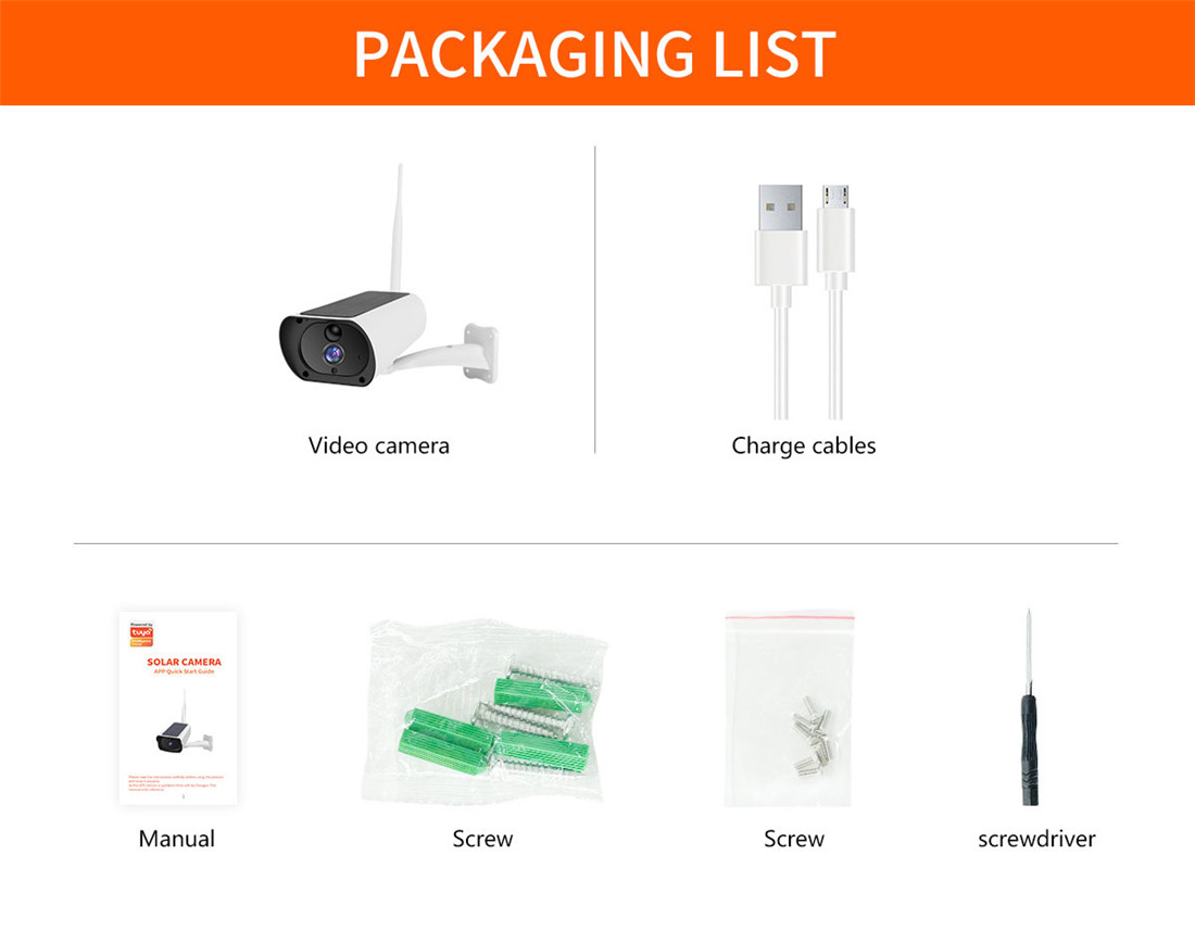 STW-2 Home IP66 WIFI Low Power Security Monitoring Solar Tuya Smart Outdoor Battery Wireless Ip Camera(STW-2 WIFI)