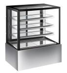 Stainless Steel Base Refrigerated Cake Display Cabinets Fast Refrigeration,510L