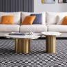 Buy cheap White Marble Circular Combination Coffee Table OEM ODM from wholesalers