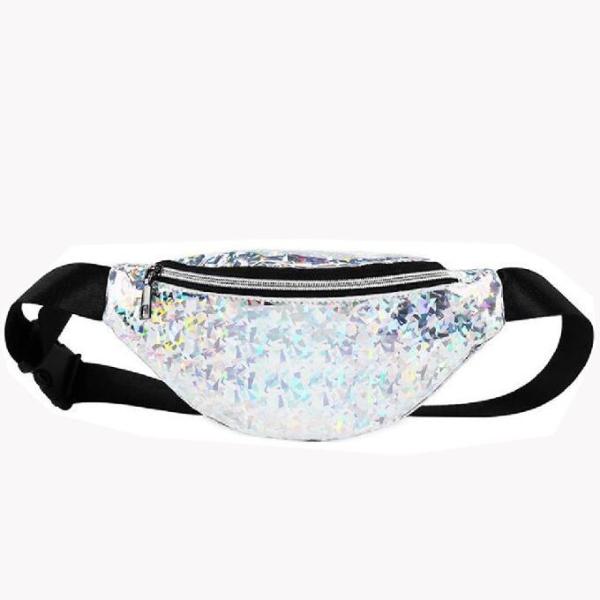 Buy cheap Iridescent Metallic Laser Sequin Sports Waist Bag OEM from wholesalers